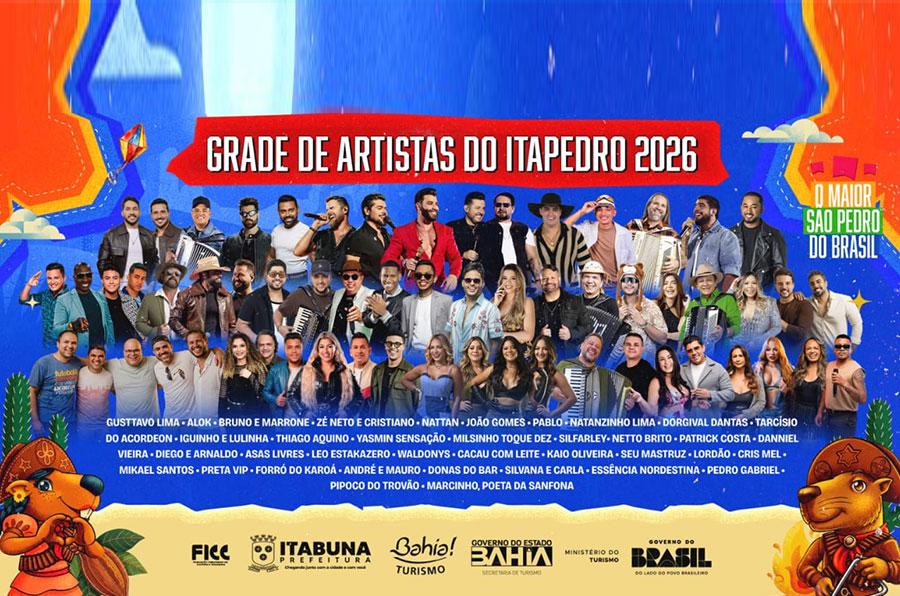 Ita Pedro 2026 chega 5ª edição com mais de 30 atrações de peso