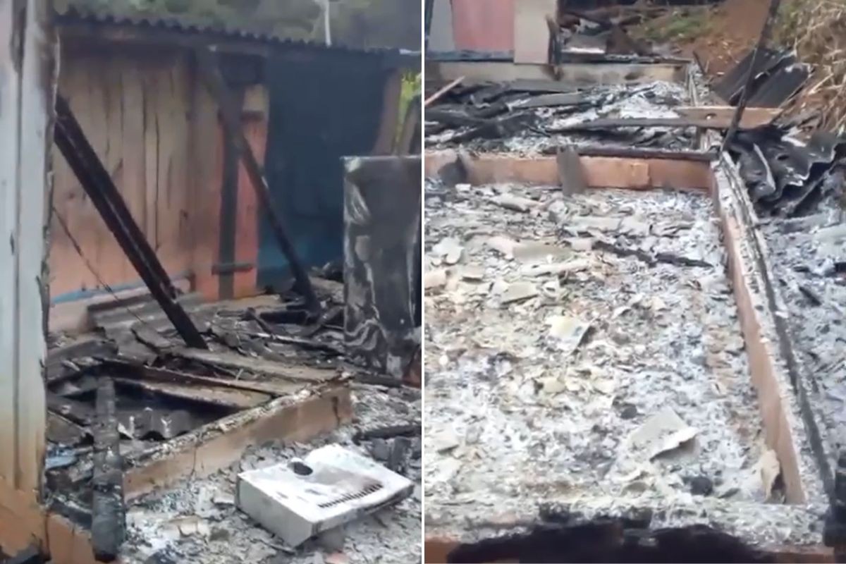 Dupla é presa por provocar incêndio e intimidar vítima com mensagens de facção; VÍDEO  