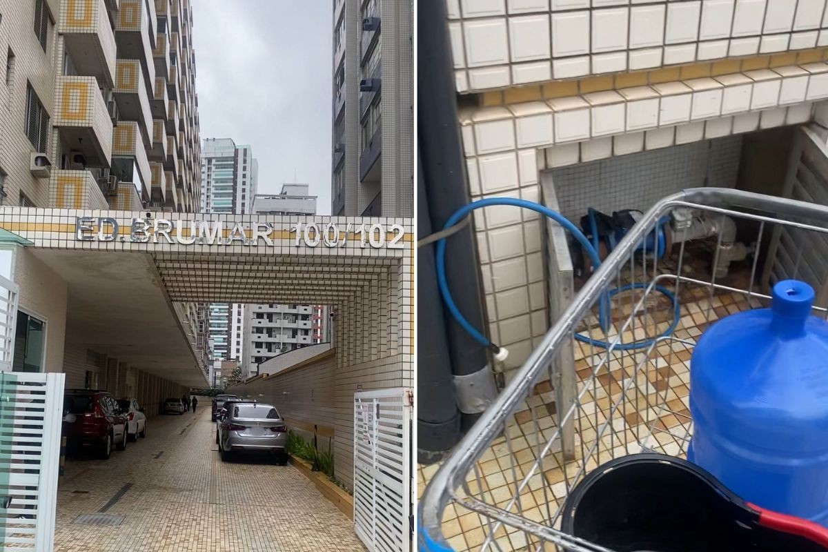 Esgoto contamina caixas d'água de prédio e condomínio é intimado pela Vigilância Sanitária no litoral de SP