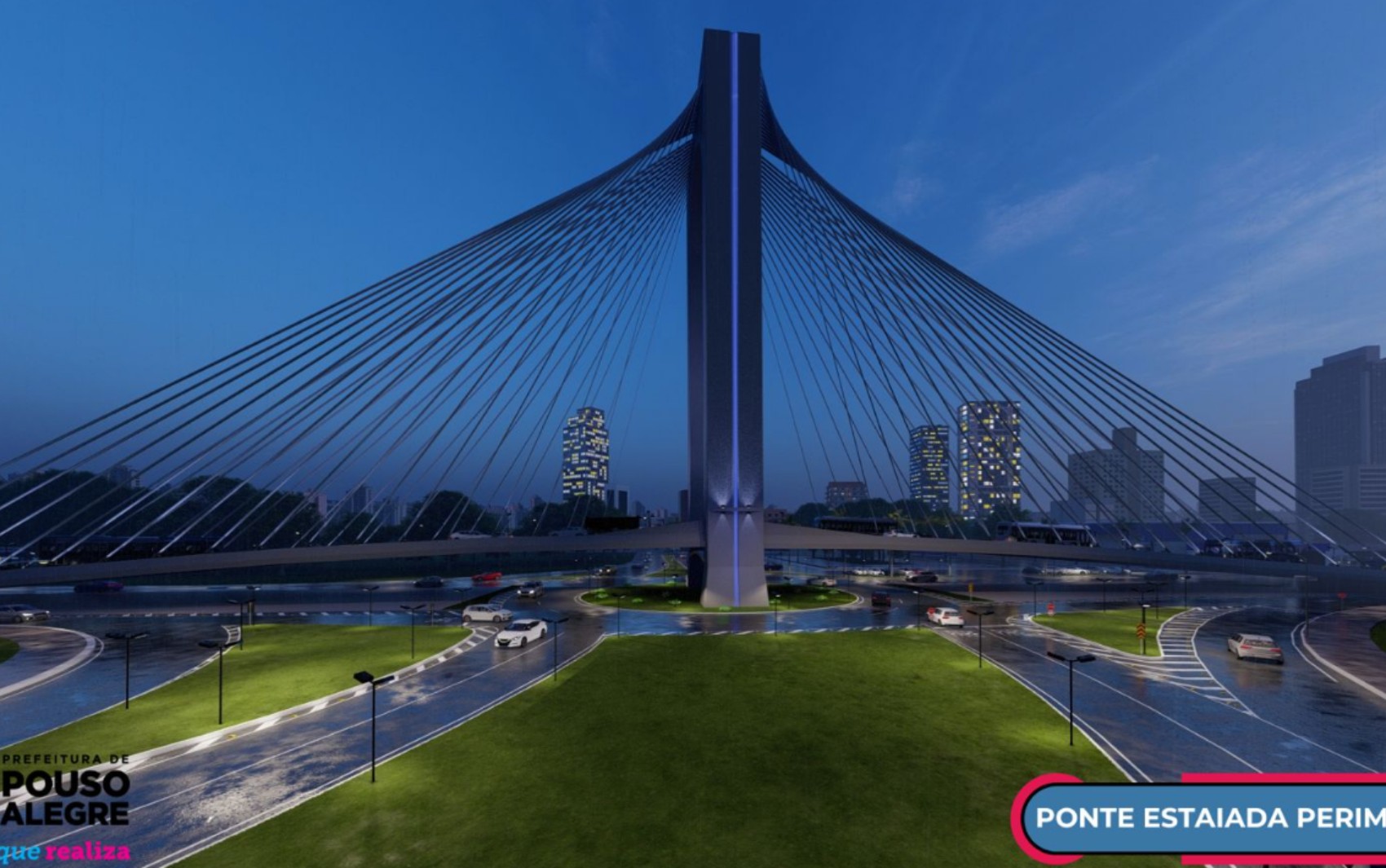 União autoriza garantia para financiamento de R$ 142,5 milhões para viaduto e ponte estaiada em Pouso Alegre, MG