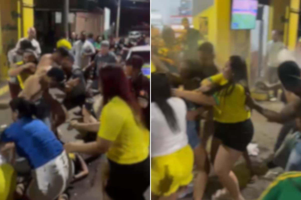 VÍDEO: aglomeração após jogo do Brasil termina em briga e deixa mulher desacordada no interior de SP
