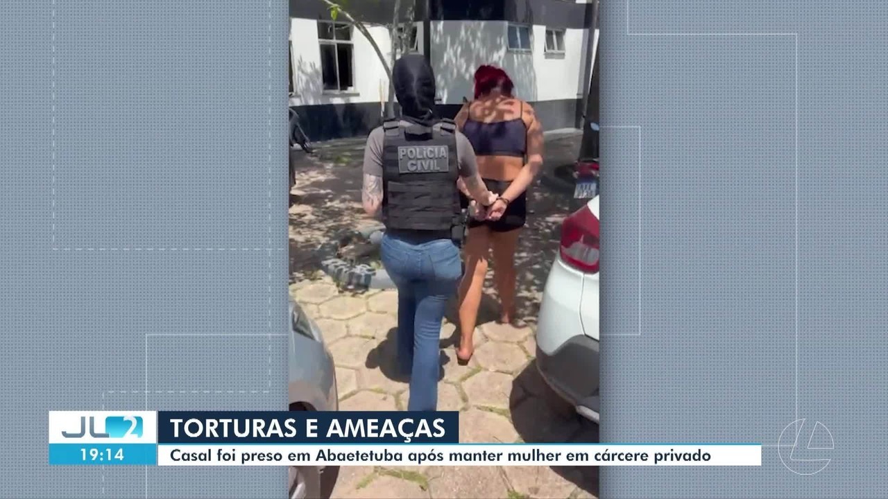 Casal é preso no Pará suspeito de manter mulher em cárcere privado e agredí-la por cinco horas
