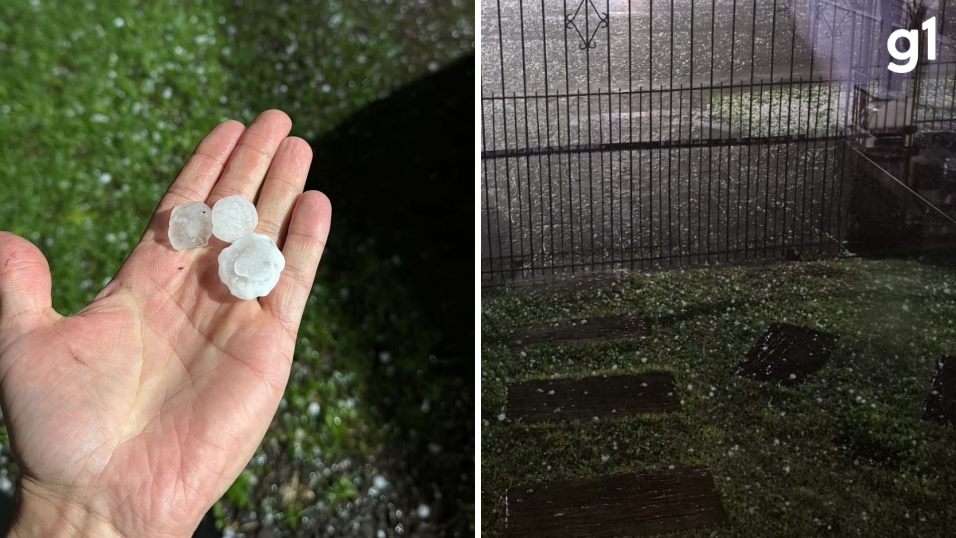 Moradores e turistas recebem alerta vermelho durante temporal com granizo na Serra Gaúcha; mais de 100 casas ficam destelhadas