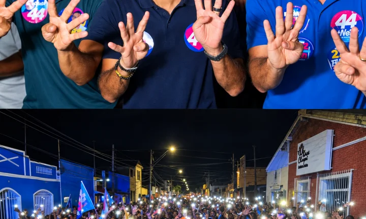 ACM Neto cumpre agenda de campanha em Castro Alves durante caminhada no município
