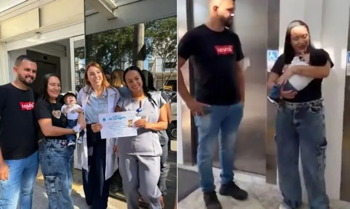 Bebê recebe alta após 9 meses na UTI e ganha homenagem no litoral de SP: 'Milagre', diz mãe