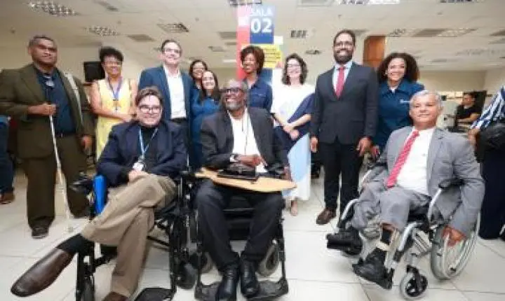 Comitiva do Ministério dos Direitos Humanos visita Central de Atendimento à Pessoa com Deficiência na Bahia