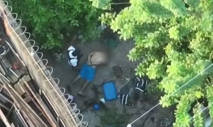 Condenado por homicídio é preso pela polícia após cair de muro durante fuga em Fortaleza; veja vídeo