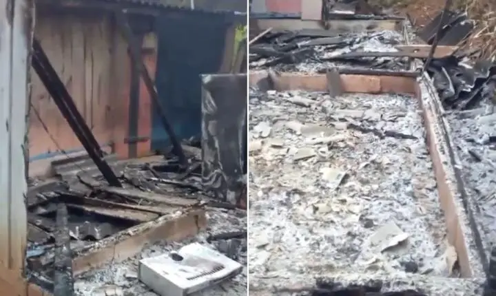 Dupla é presa por provocar incêndio e intimidar vítima com mensagens de facção; VÍDEO  