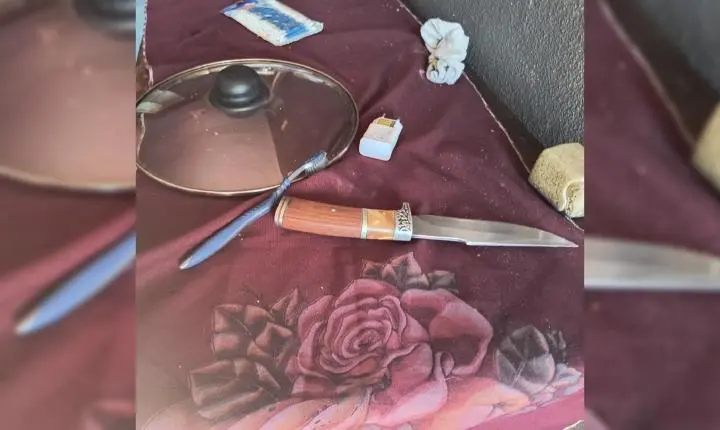 Homem é preso em flagrante após agredir companheira e ameaçá-la com faca em Itatinga