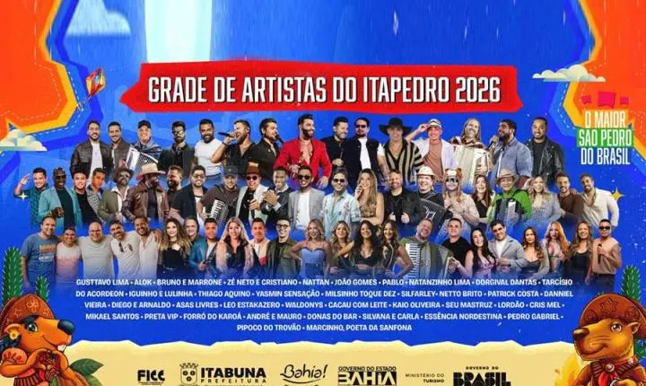 Ita Pedro 2026 chega 5ª edição com mais de 30 atrações de peso