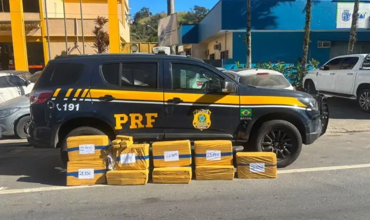 Jovem é preso por transportar cerca de 200 kg de maconha na Via Dutra, em Piraí 