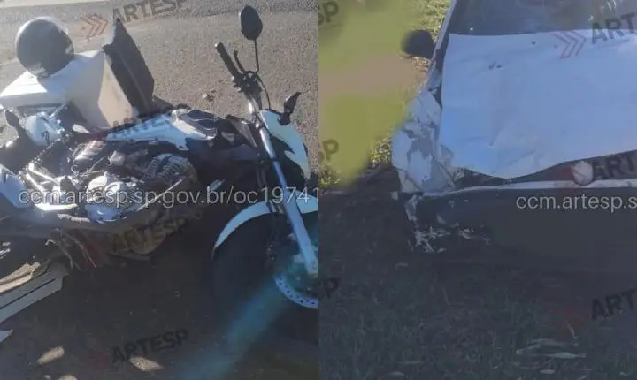 Motociclista morre após batida com carro na SP-294 em Tupã
