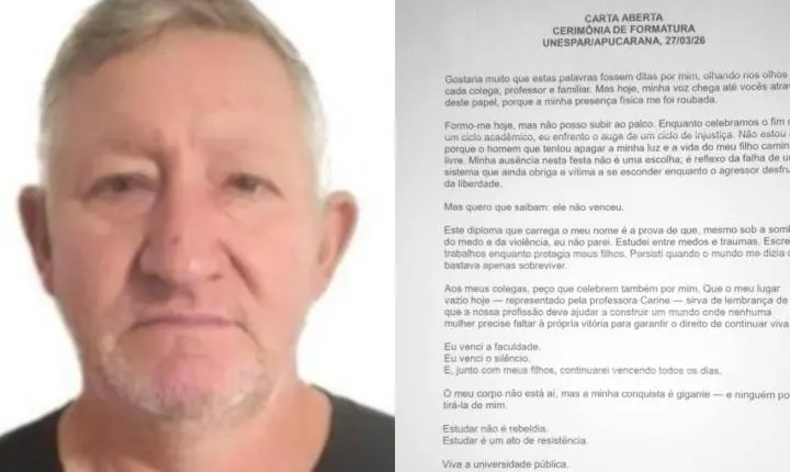 Mulher que não pôde participar da própria formatura no PR por medo do ex relata privações enquanto homem está foragido: 'Sinto falta de paz'