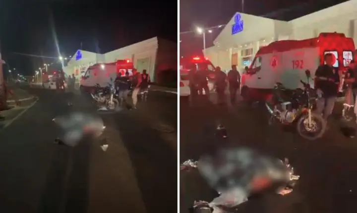 Mulher tem parada cardíaca e morre após moto bater na traseira de um carro em Ribeirão Preto, SP