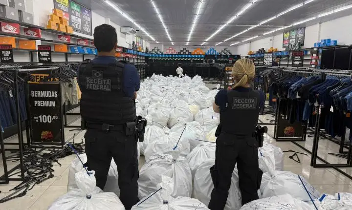 Operação em outlets de Salvador apreende mais de R$ 1 milhão em produtos falsificados 
