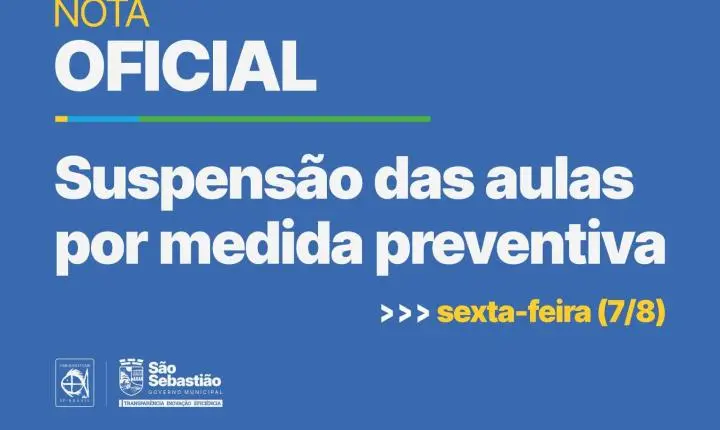 São Sebastião suspende aulas nesta sexta por alerta de ventos intensos
