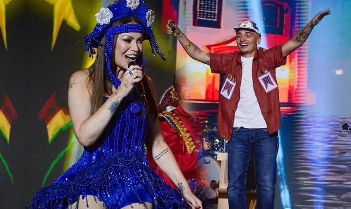 Solange Almeida e João Gomes chamaram atenção na abertura do São João de Campina Grande