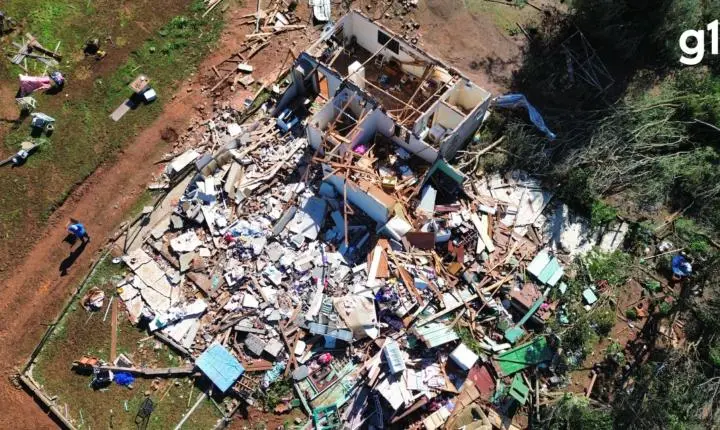 Tornado no RS: Menina de 3 anos foi para casa do avô horas antes de o fenômeno destruir moradia onde vivia