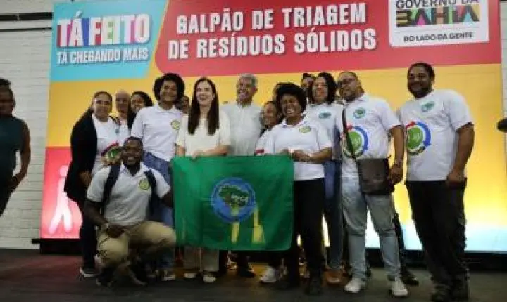 Unidade de triagem para cooperativas de reciclagem amplia inclusão produtiva e fortalece agenda ambiental na Bahia