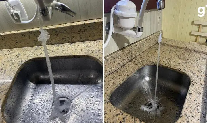 VÍDEO: frio de -1,8ºC faz água de torneira congelar na Serra Gaúcha