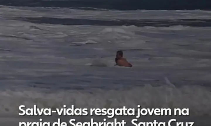Vídeo mostra resgate dramático de adolescente em meio a fortes ondas na Califórnia